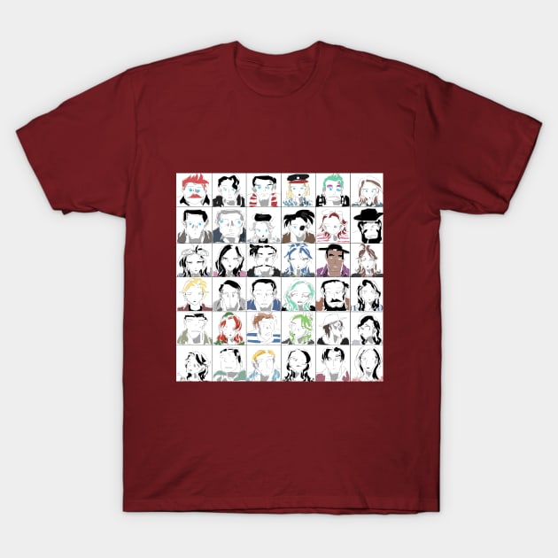 Swap Position Face T-Shirt by The Rodions